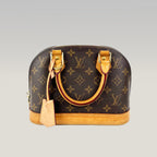 Louis Vuitton Alma BB Monogram Canvas con Finiture in Pelle Naturale