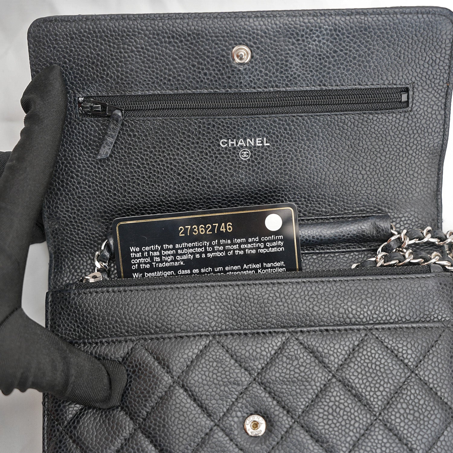 Chanel Wallet on Chain (WOC) Black 