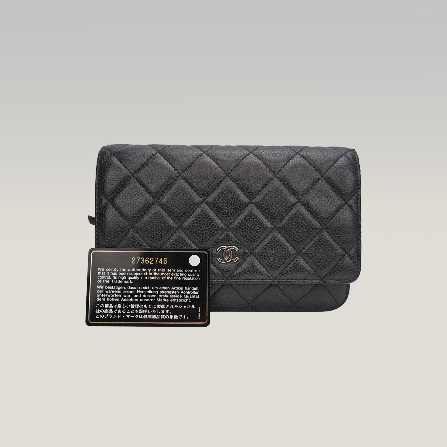 Chanel Wallet on Chain (WOC) Nero