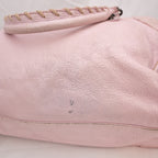Balenciaga borsa City media in pelle rosa con borchie