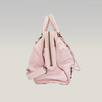 Balenciaga borsa City media in pelle rosa con borchie