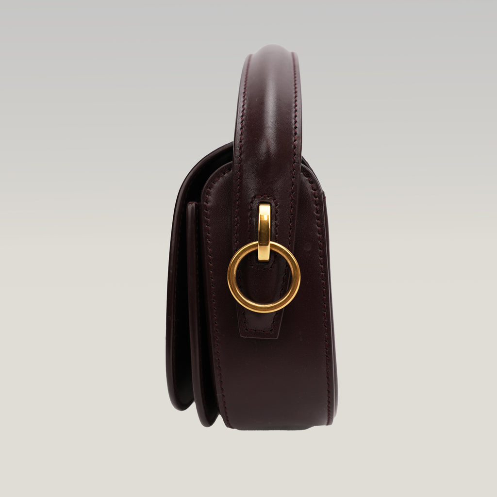 Saint Laurent Voltaire Mezzaluna In Pelle Di Vitello