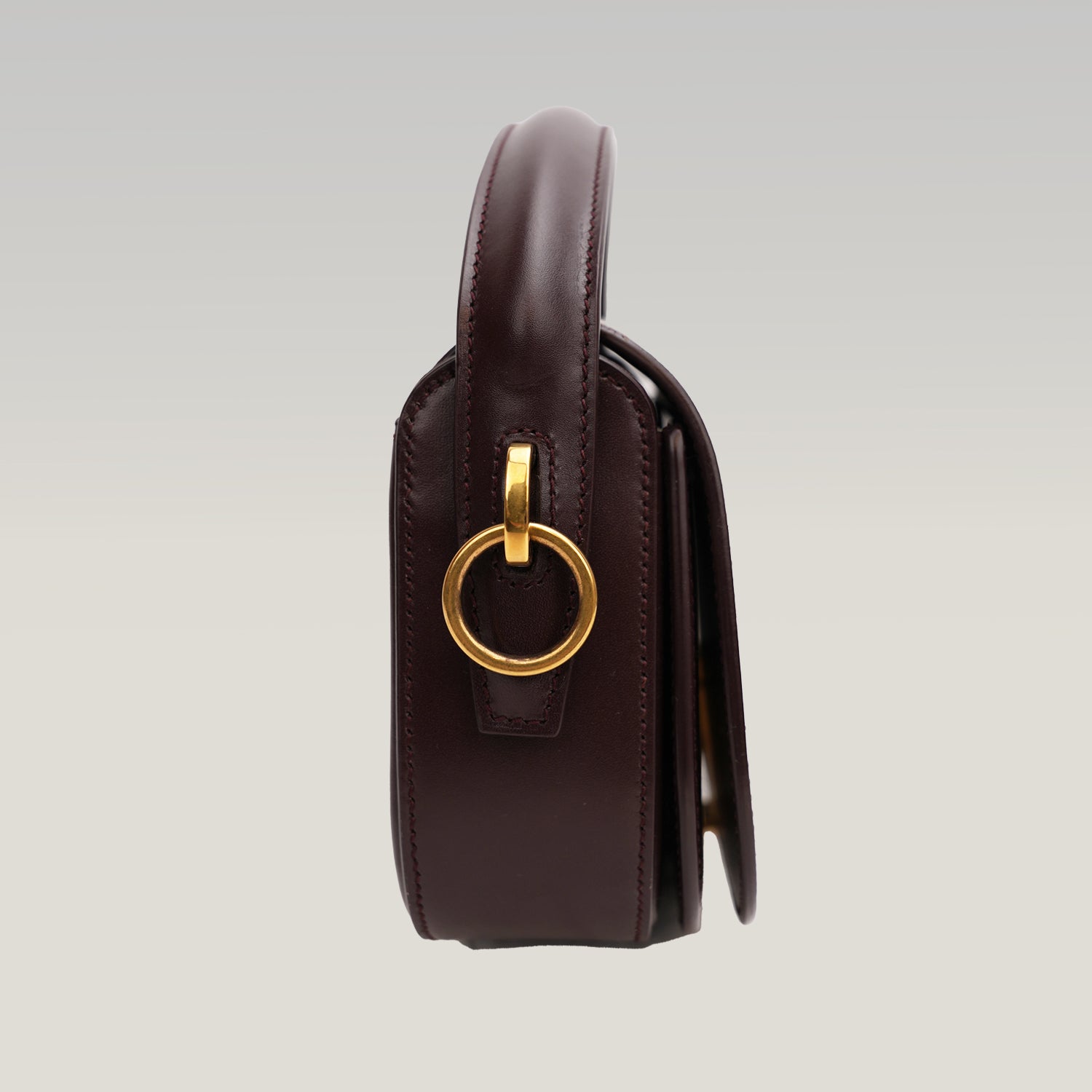 Saint Laurent Voltaire Mezzaluna In Pelle Di Vitello