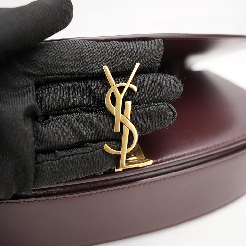 Saint Laurent Voltaire Mezzaluna In Pelle Di Vitello