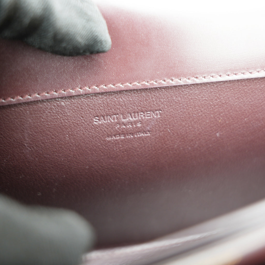 Saint Laurent Voltaire Mezzaluna In Pelle Di Vitello