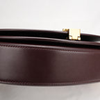 Saint Laurent Voltaire Mezzaluna In Pelle Di Vitello