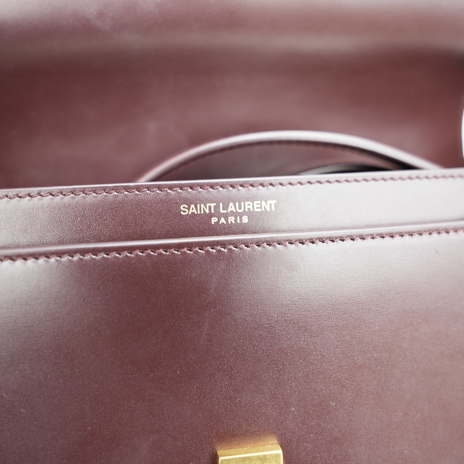 Saint Laurent Voltaire Mezzaluna In Pelle Di Vitello