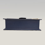 Jacquemus Le Grand Bambino Navy Blue in Pelle Liscia con Tracolla