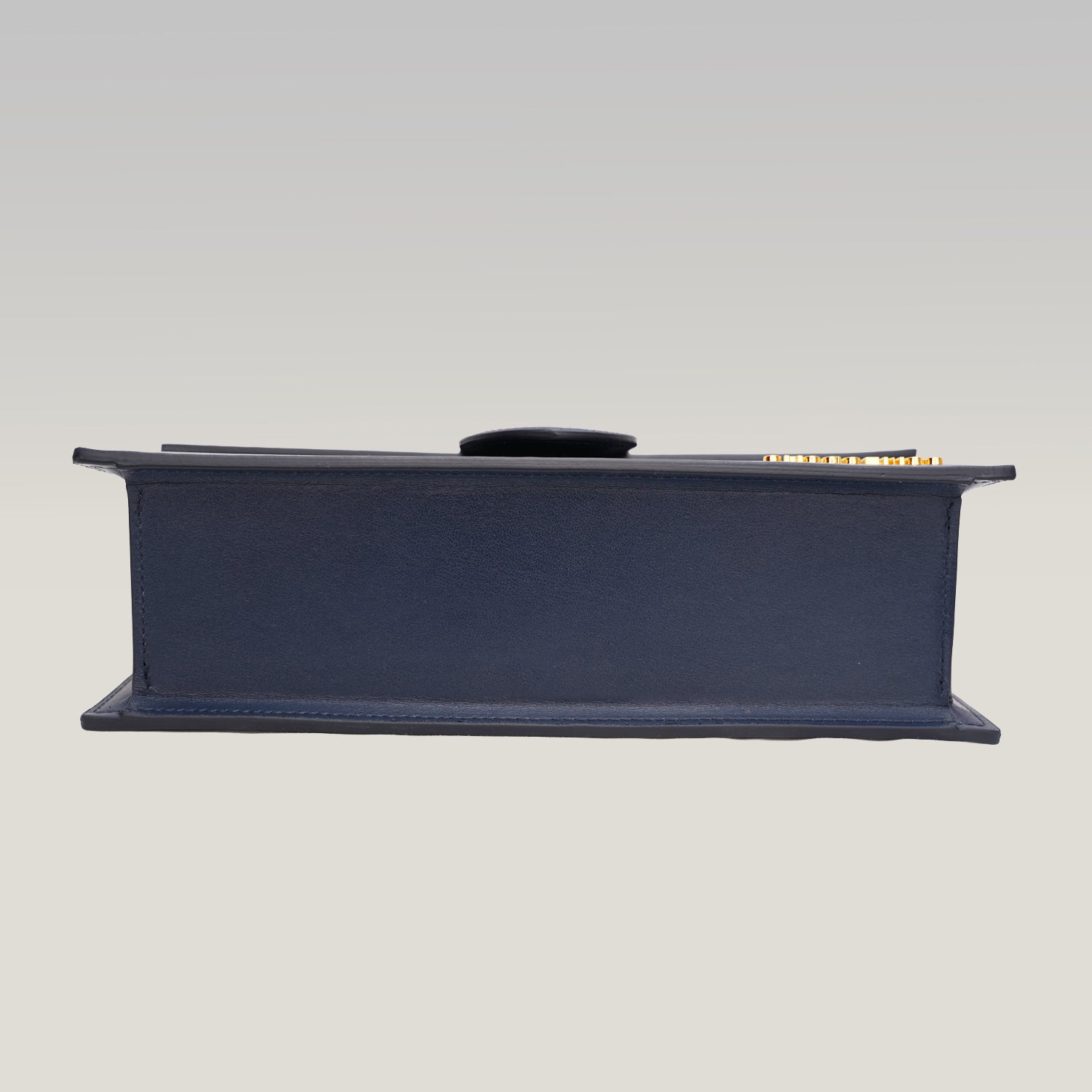 Jacquemus Le Grand Bambino Navy Blue in Pelle Liscia con Tracolla