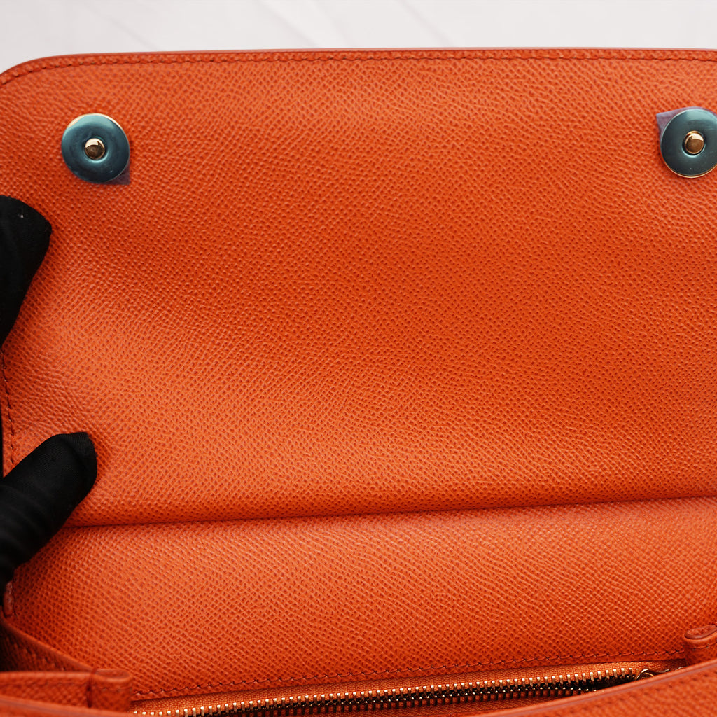 Dolce & Gabbana Sicily 25 Arancione – Borsa a spalla in pelle con tracolla
