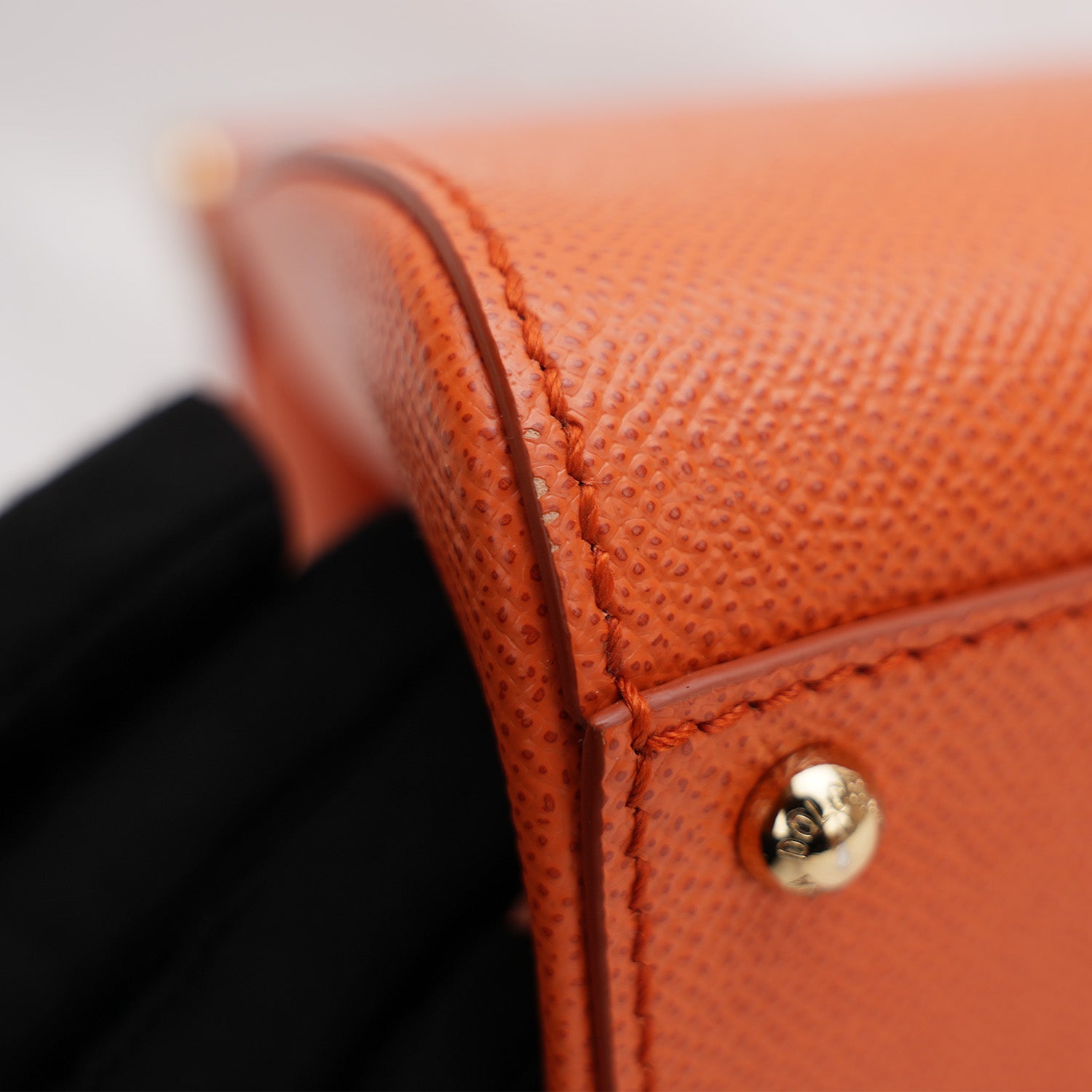 Dolce & Gabbana Sicily 25 Arancione – Borsa a spalla in pelle con tracolla