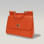 Dolce & Gabbana Sicily 25 Arancione – Borsa a spalla in pelle con tracolla