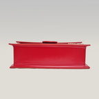 Jacquemus Le Grand Bambino borsa rossa in pelle lucida con logo dorato