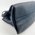 Prada Paradigme City Tote in Pelle Saffiano Blu Navy