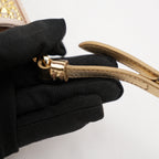 Prada Cleo mini borsa in raso color oro con cristalli