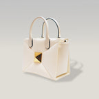 Valentino One Stud – pearl white lambskin mini handbag 