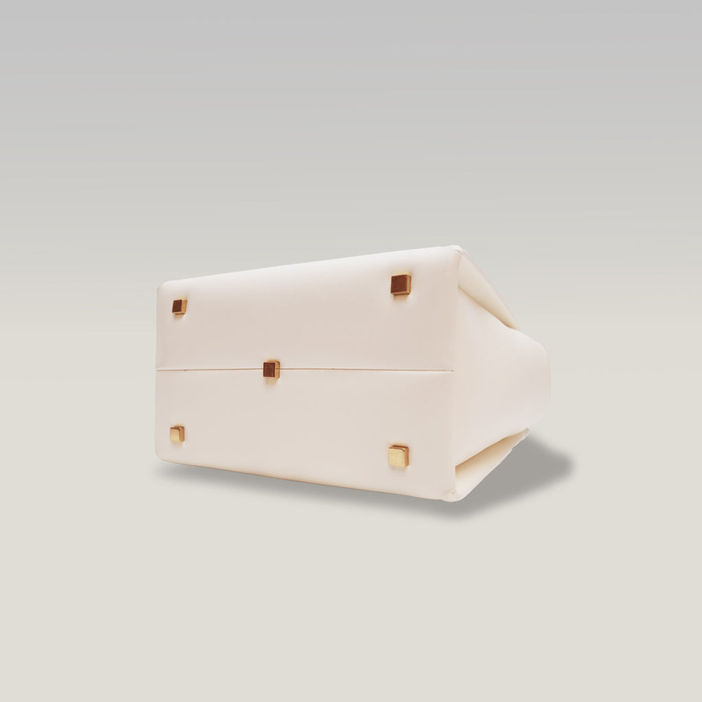 Valentino One Stud – pearl white lambskin mini handbag 