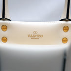 Valentino One Stud – pearl white lambskin mini handbag 