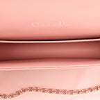 DIOR Nude Patent Shoulder Bag with Iconic Quilting 