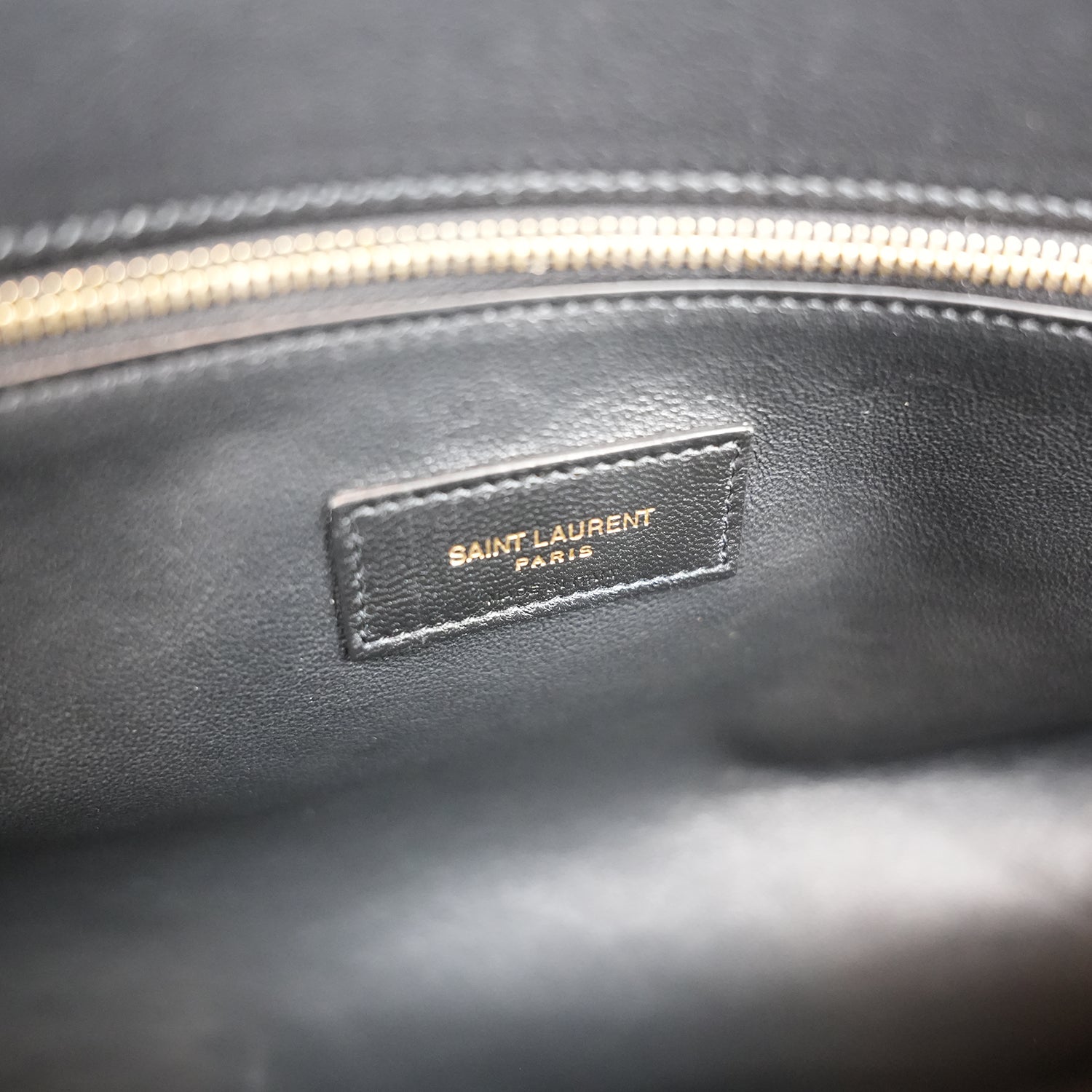 Saint Laurent Manhattan Large Shopping Tote White Canvas Black Leather Trim Shoulder Bag