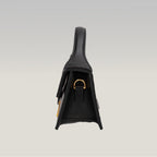 Jacquemus Le Bambino Black Leather Top Handle Shoulder Bag