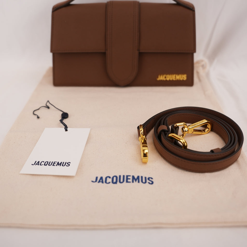 Jacquemus Borsa a Mano in Camoscio Marrone