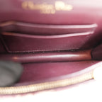 Dior Saddle Pochette Rettangolare in Canvas Oblique Rosso con Charm D Dorato
