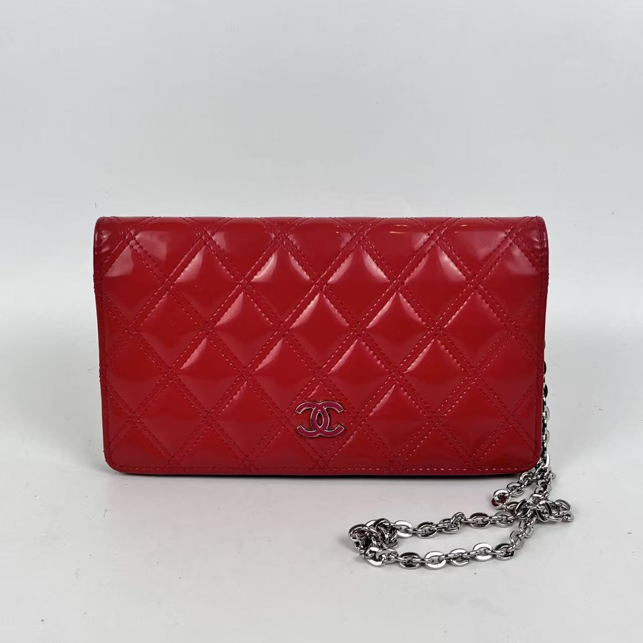 Chanel Wallet on Chain (WOC) Rosso