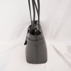 Balenciaga Bel Air Carry All Borsa Piccola in Pelle Grigia con Hardware Argento