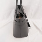 Balenciaga Bel Air Carry All Borsa Piccola in Pelle Grigia con Hardware Argento