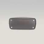 Balenciaga Bel Air Carry All Borsa Piccola in Pelle Grigia con Hardware Argento