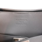 Balenciaga Bel Air Carry All Borsa Piccola in Pelle Grigia con Hardware Argento