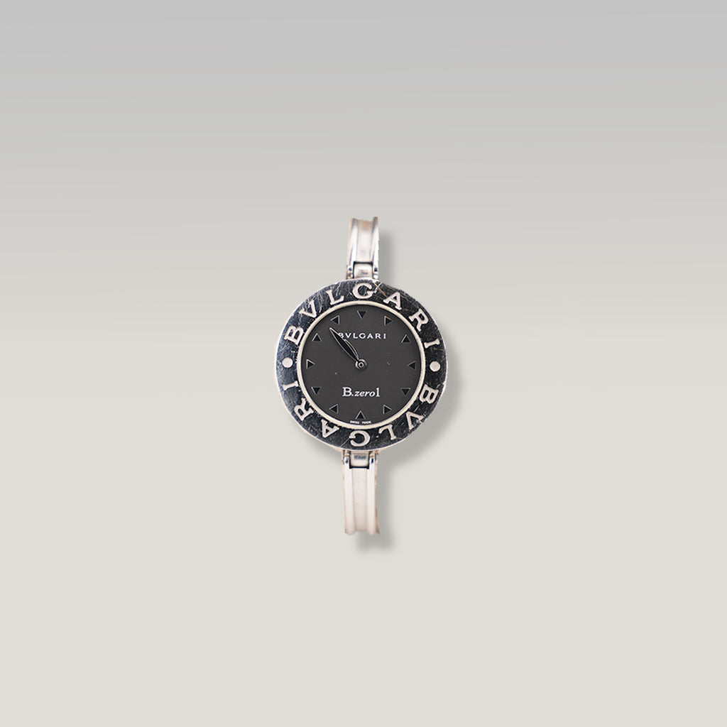Bvlgari B.zero1 Stainless Steel Quartz Watch Black Dial 22mm
