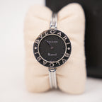 Bvlgari B.zero1 Stainless Steel Quartz Watch Black Dial 22mm