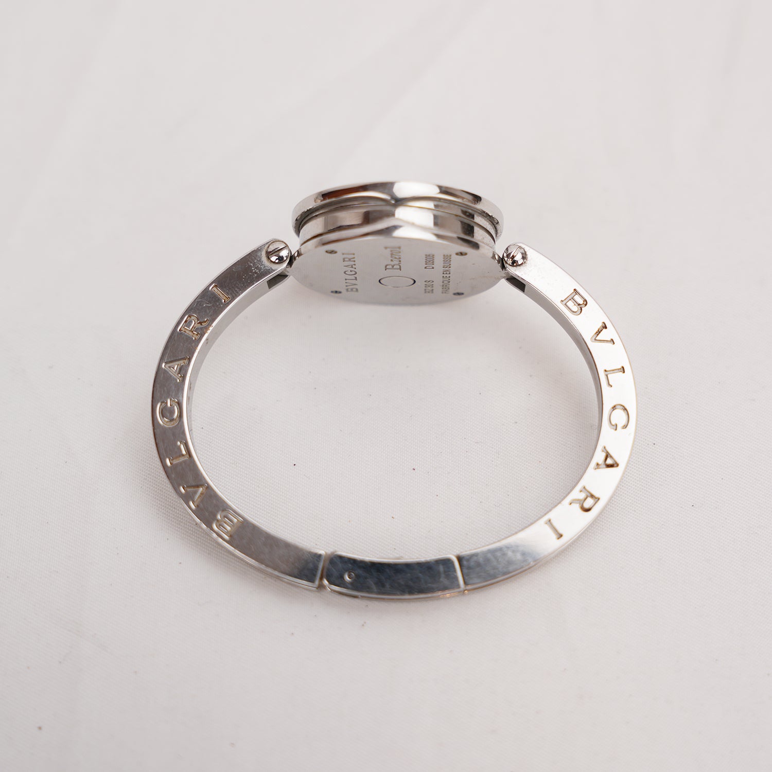 Bvlgari B.zero1 Stainless Steel Quartz Watch Black Dial 22mm