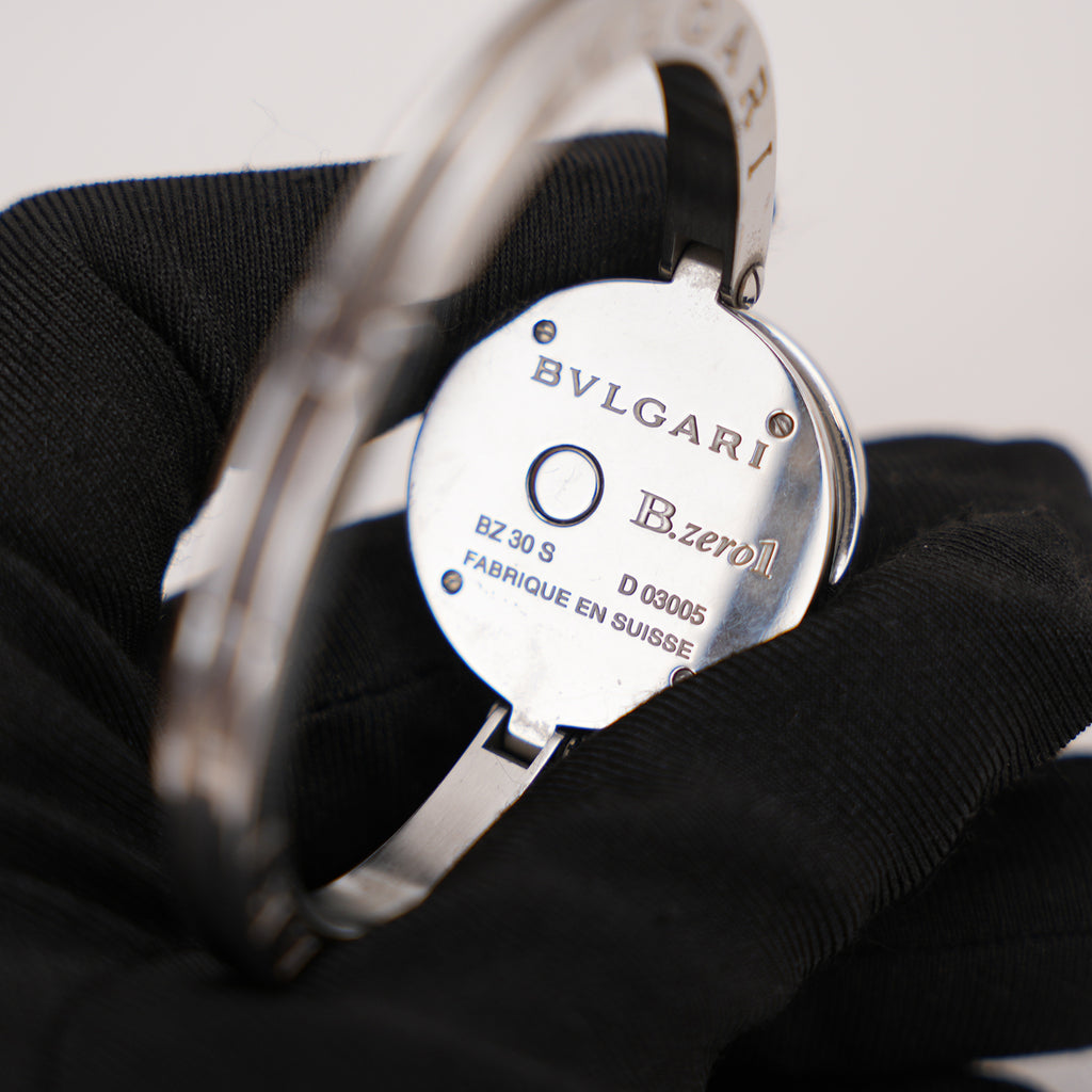 Bvlgari B.zero1 Stainless Steel Quartz Watch Black Dial 22mm