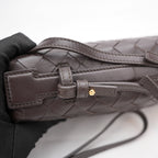 Bottega Veneta Beauty Case Intrecciato in Pelle Marrone