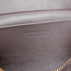 Bottega Veneta Beauty Case Intrecciato in Pelle Marrone