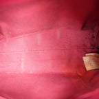 Burberry Leah Crossbody Bag Haymarket Check Beige e Rosa in Pelle e Tela Spalmata