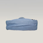 Balenciaga Classic City Blue Leather Shoulder Bag with Mirror & Strap