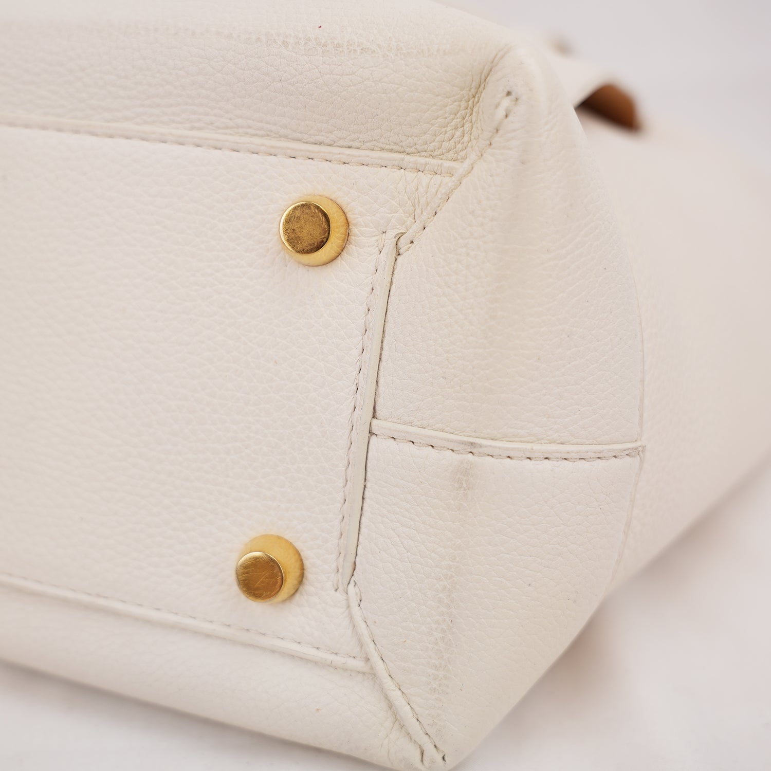 Bottega Veneta Arco Medium Tote Bag White Maxi Intrecciato Leather