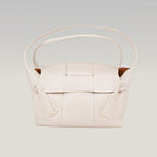 Bottega Veneta Arco Medium Tote Bag White Maxi Intrecciato Leather