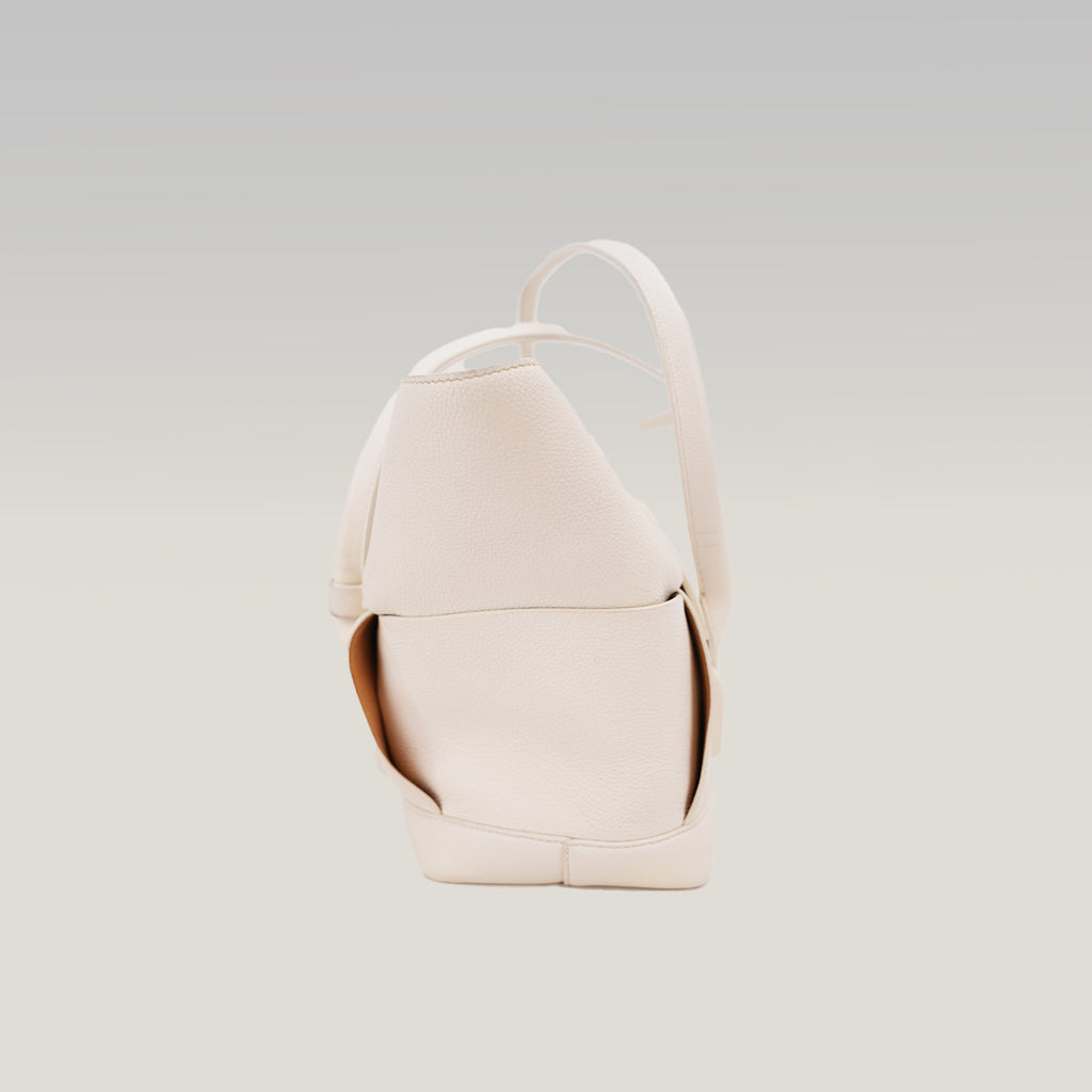 Bottega Veneta Arco Medium Tote Bag White Maxi Intrecciato Leather