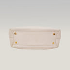 Bottega Veneta Arco Medium Tote Bag White Maxi Intrecciato Leather