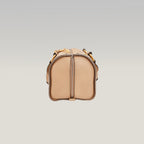 Chloé Paddington Borsa a Mano in Pelle Beige Nude con Lucchetto, Chiave e Dettagli Dorati