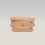 Chloé Paddington Borsa a Mano in Pelle Beige Nude con Lucchetto, Chiave e Dettagli Dorati