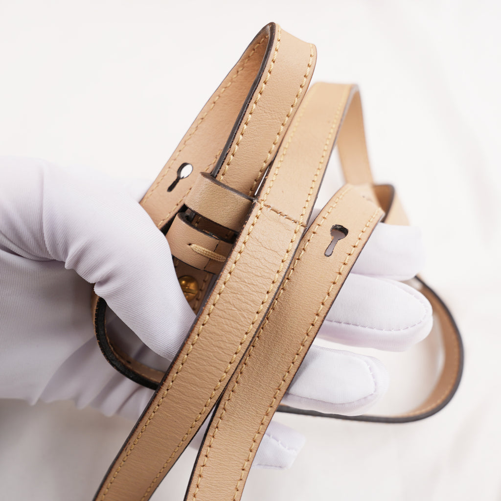 Chloé Paddington Borsa a Mano in Pelle Beige Nude con Lucchetto, Chiave e Dettagli Dorati