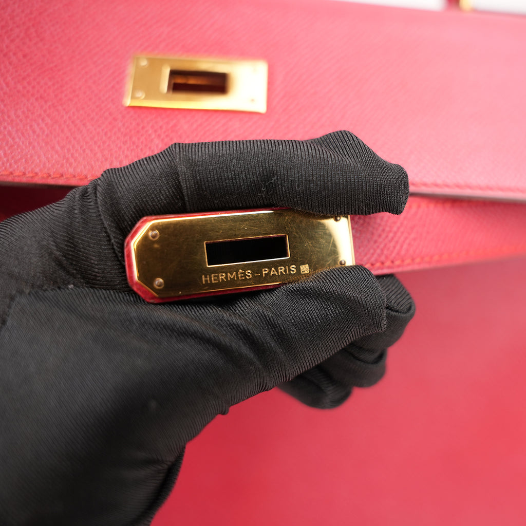 Hermès Kelly 35 red handbag 