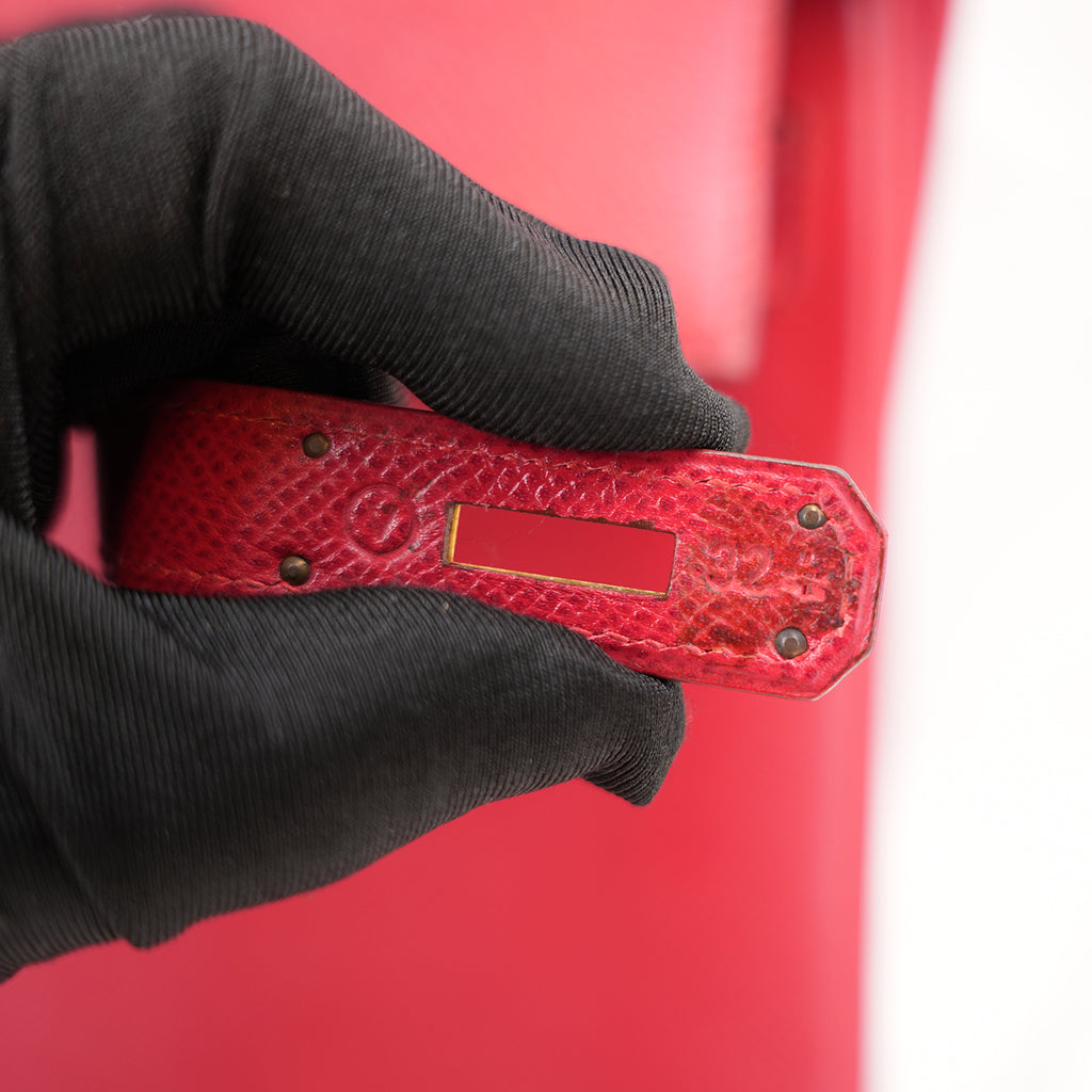 Hermès Kelly 35 red handbag 