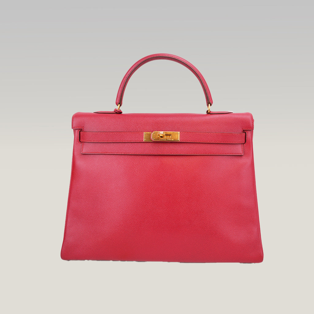 Hermès Kelly 35 red handbag 